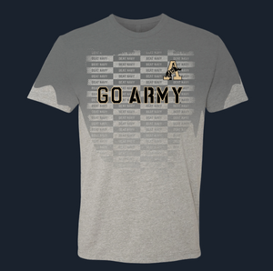 Officially Licensed Kicking Mule ARMY BEAT NAVY t-shirt - sweat ink